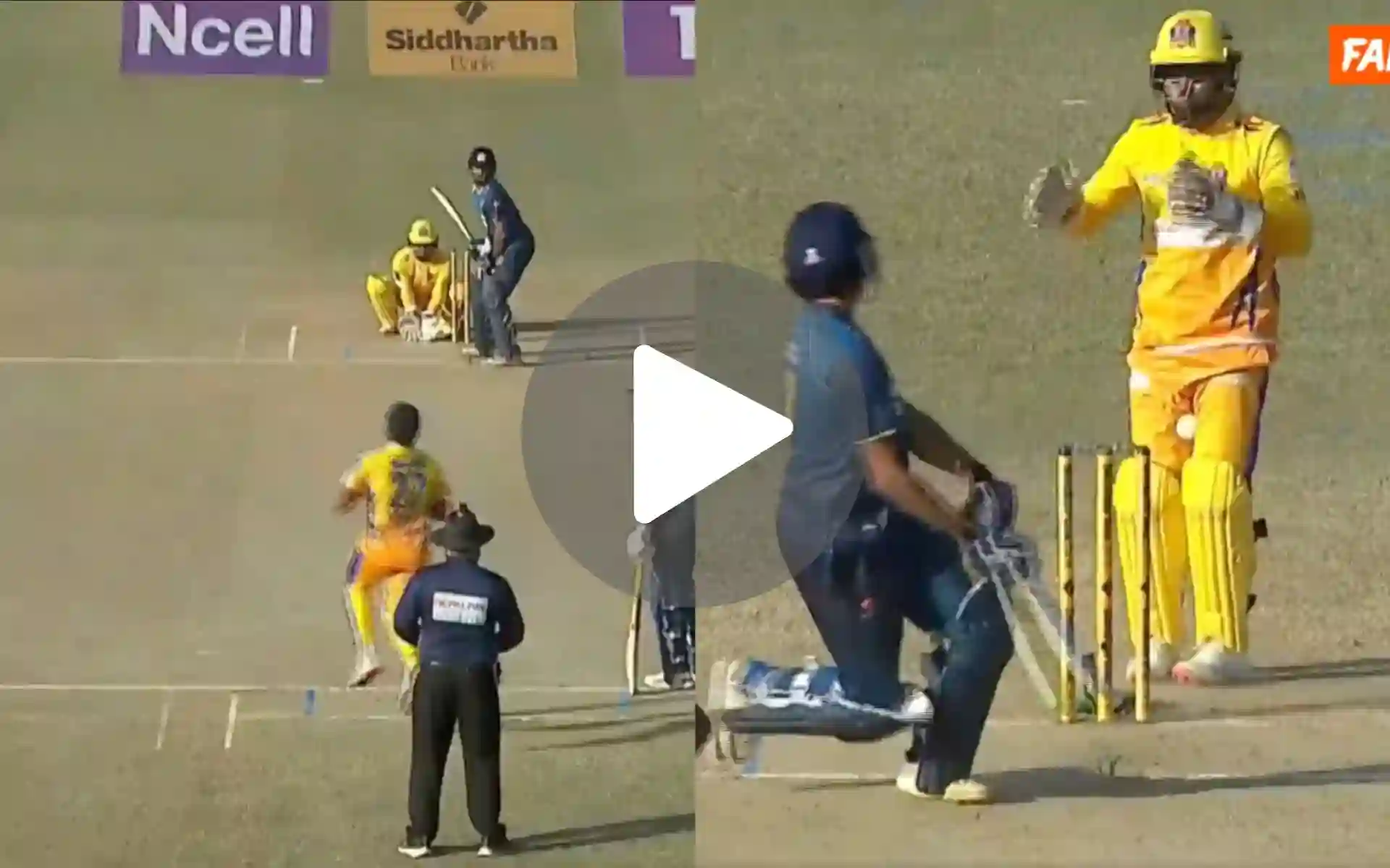 [Watch] NPL Keeper Outclasses MS Dhoni's Thinking; Produce A Magical Stumping